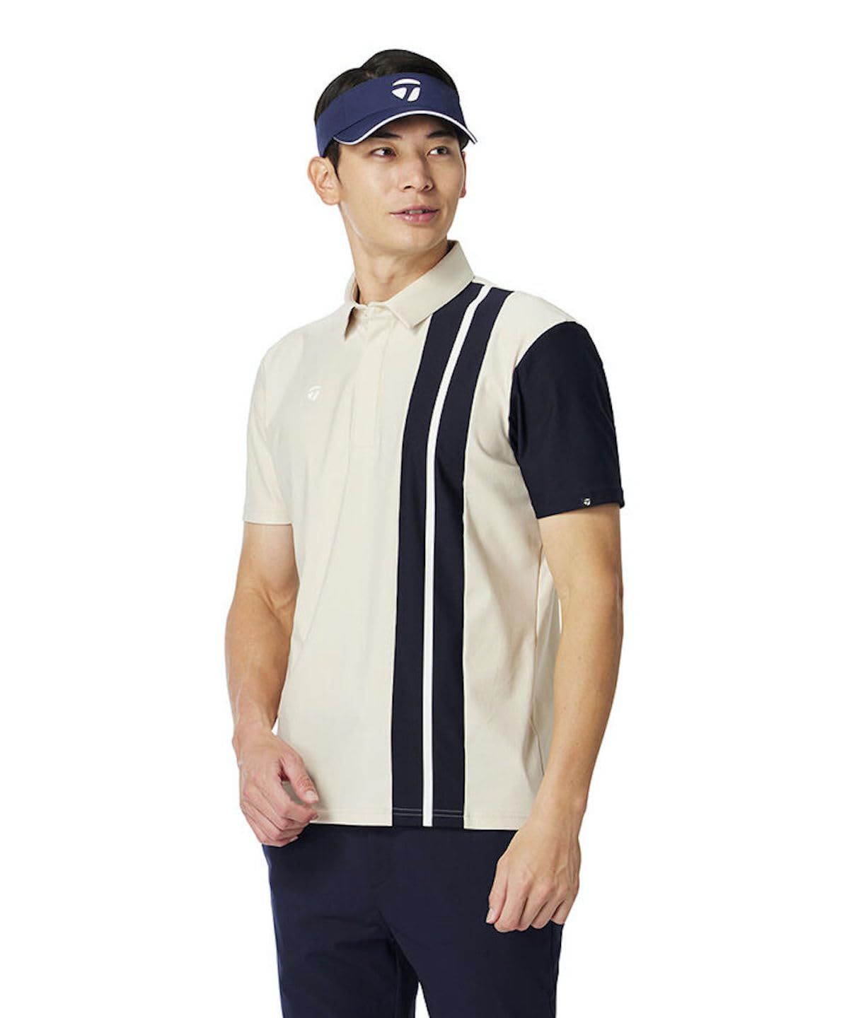 テーラーメイド(TAYLOR MADE) カラーブロックS/Sポロ ベージュ S メンズ 25SS UN631 [ベージュ] [Free Size]