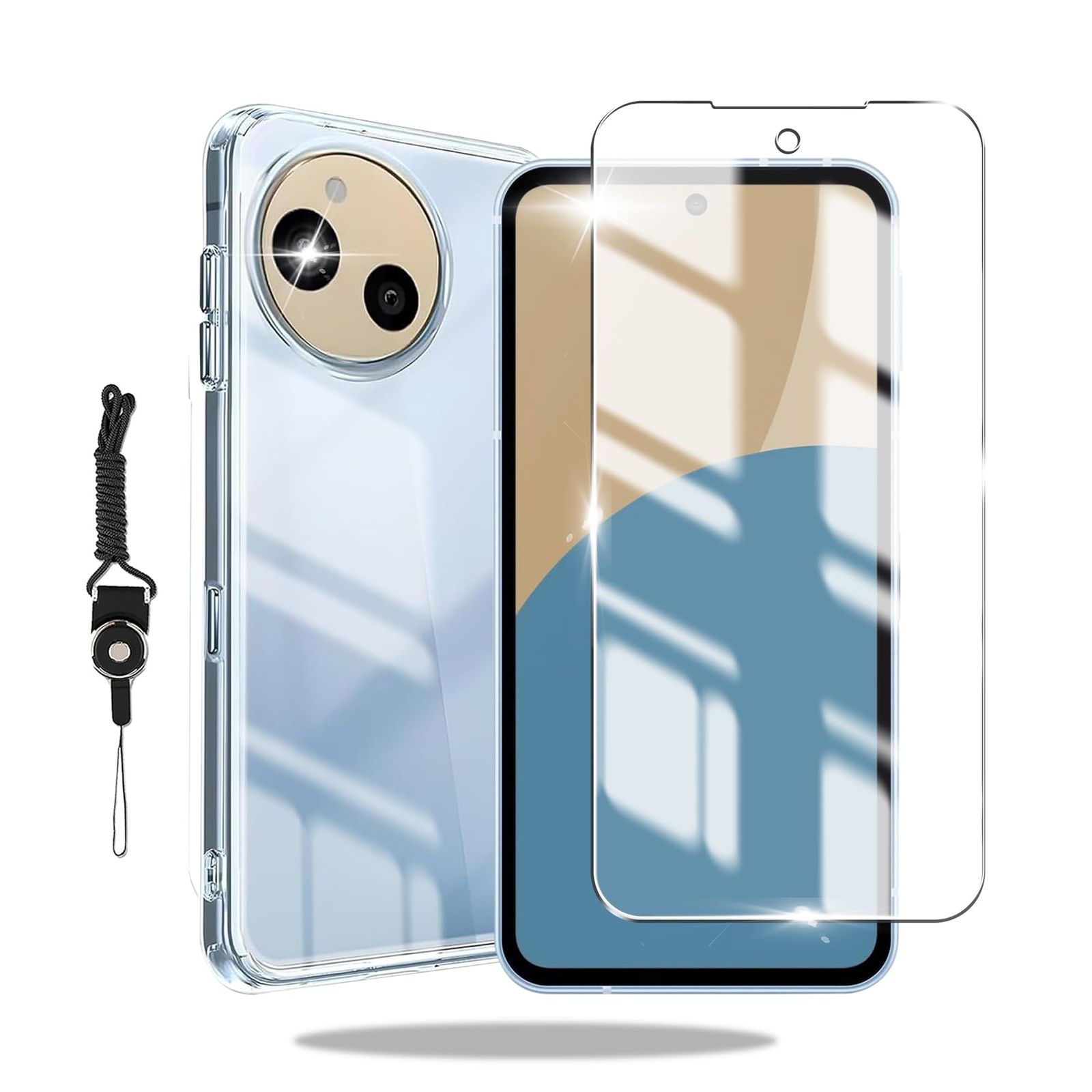 AQUOS Sense10/9 ガラスフィルム＆クリアケースセット - メルカリ