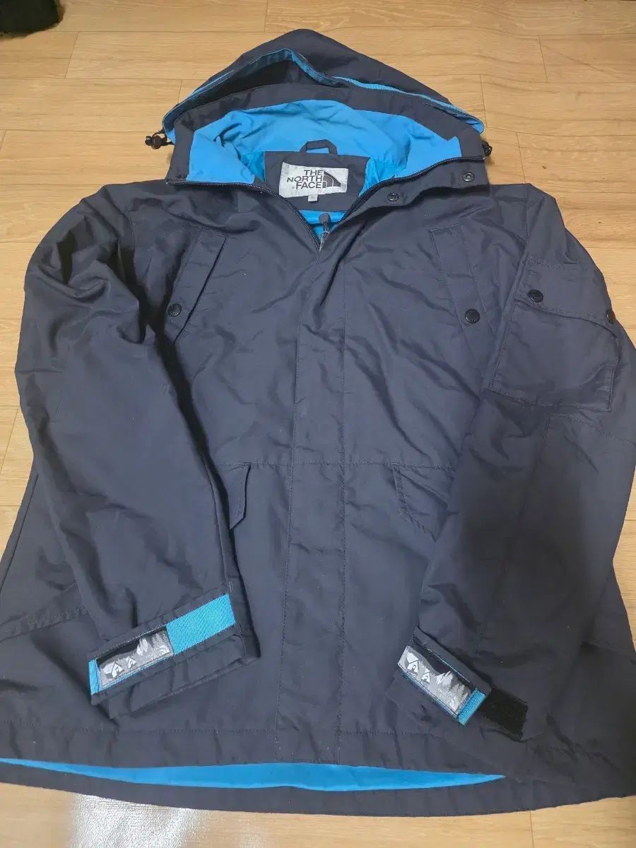 THE NORTH FACE フード ウィンドブレーカー ジャケット ネイビー ブルー 95