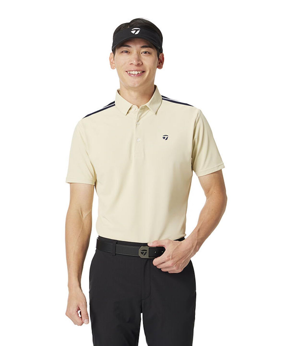 テーラーメイド(TAYLOR MADE) TMベーシックS/Sポロ ベージュ M メンズ 25SS UN634 [ベージュ] [Free Size]