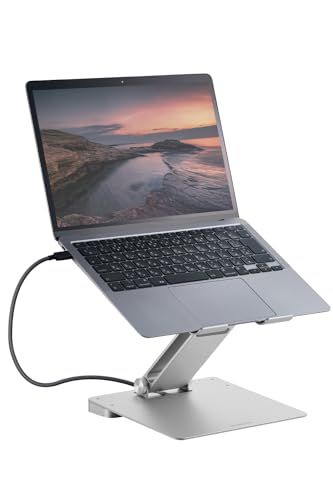 エレコム USB-C ハブ ドッキングステーション 6-in-1 ノートパソコンスタンド型 タブレットスタンド 16インチまで対応 PD対応 100W 給電 Windows 11、10/iPad/iPad Air/MacBook/MacBoo 8ccf74f0