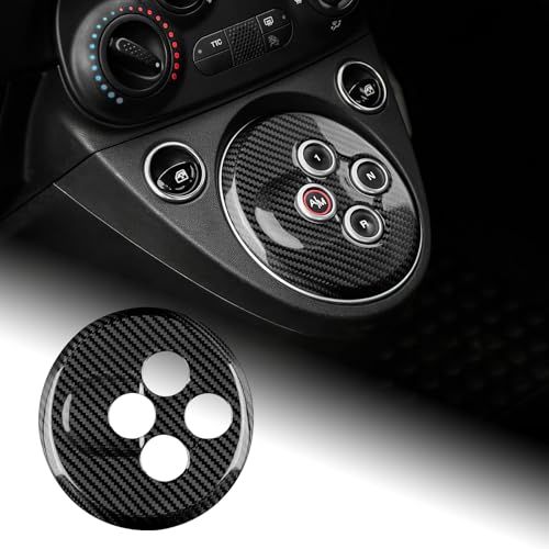 AIRSPEED アバルト 595 695 Abarth 595 695 2012-2024 専用 アクセサリー カーボンファイバー 内装 カスタム パーツ カーオートマチックトランスミッションギア装飾フレーム カッコいい 傷防止 ドレスアッ a7210c76