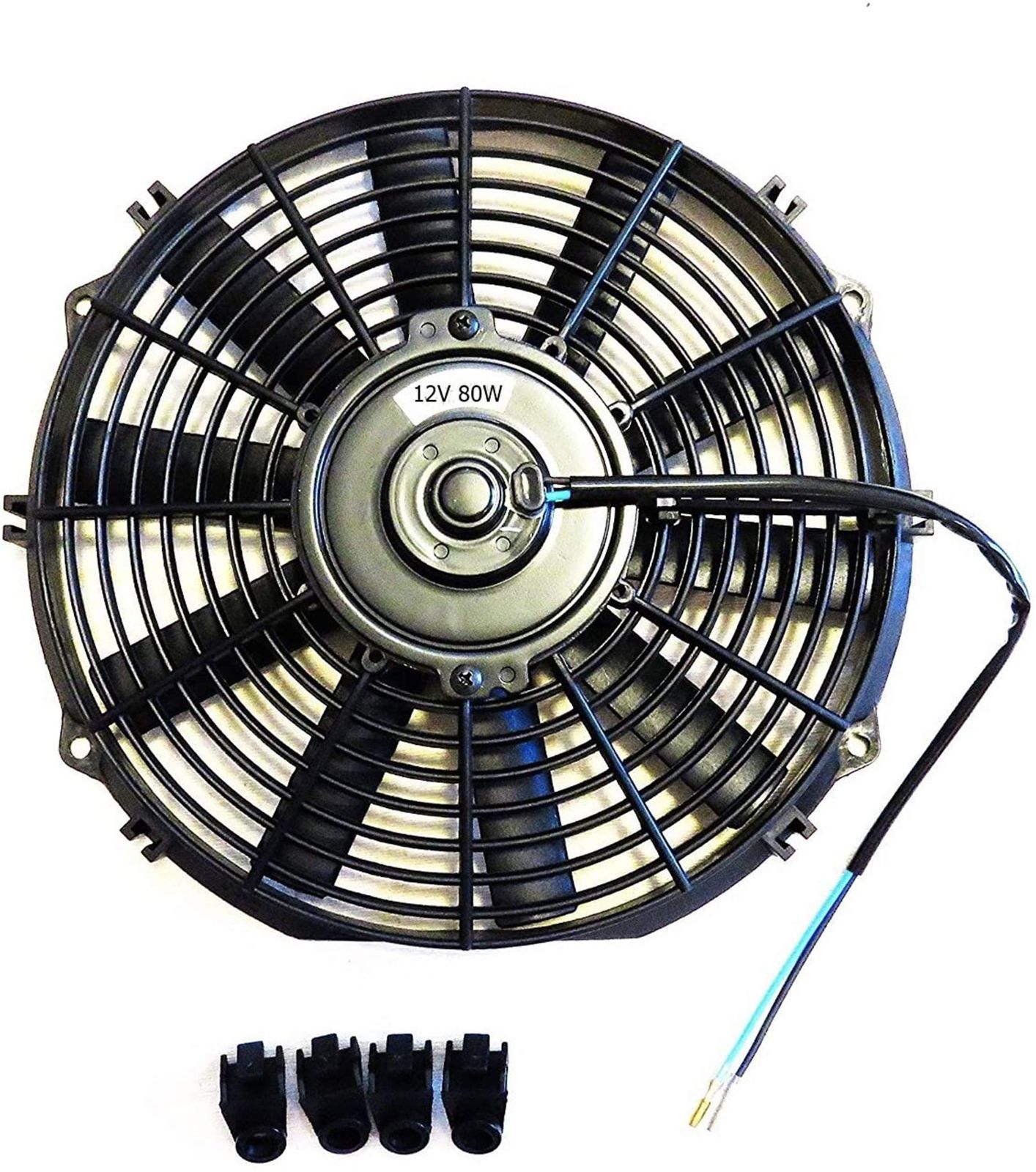 【人気商品】汎用 薄型 電動ファン 12インチ 吹風式 プッシュ式 items) 12インチ 12V (mind 12v