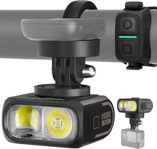 Magicshine HORI 1300S 自転車 ライト ロードバイク向けライト 1300ルーメン 防眩ハイ／ロービーム 独立2灯式配光 FTR連動・アプリ制御 上下取付（吊り下げ）対応 Garmin／Wahoo／Bryton対応マウント付 d8268f74