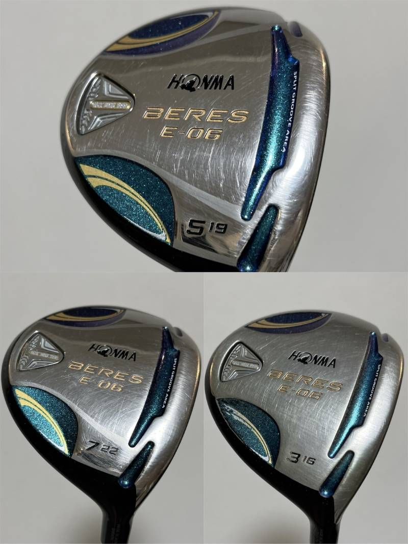 HONMA BERES E-06 フェアウェイウッド 7W 22° 3W 16° 5W 19° 2星 2S
