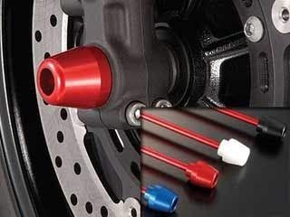新品 アグラス(AGRAS) フロントアクスルプロテクター コーンタイプ レッド GSX-R1000(01-02) 343-373-A0R
