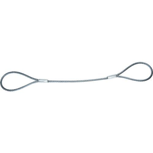 新品 TRUSCO(トラスコ) ワイヤーロープスリング Aタイプ アルミロック 10mm×4m TWAL-10S4 × 5 【ケース販売】