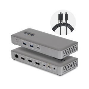 【新品・3営業日で発送】STARTECH.COM ドック／USB-C／2画面／4K144Hz DP／100W PD／2.5G LAN(208N-USB4-DOCK)