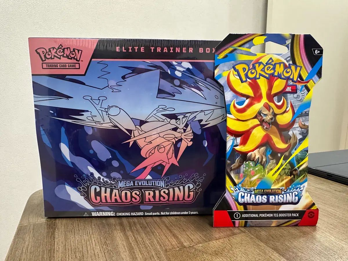 北米 ポケットモンスター 未開封 ボックス Chaos Rising ETB + スリーブ ブースター