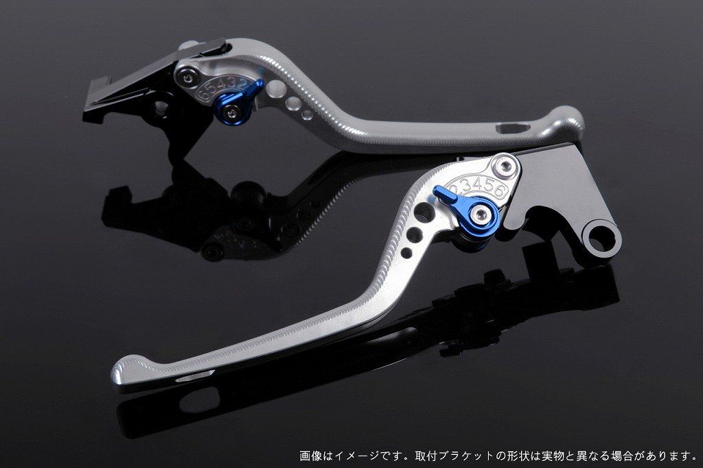新品 SSK スピードラ アジャストレバー 3Dロング レバー本体カラー:シルバー アジャスターカラー:ブルー HONDA ADV150 KF38
