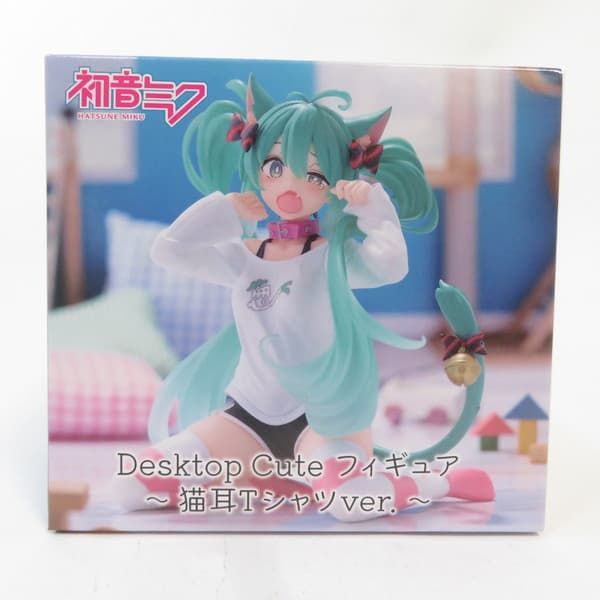 中古 未開封品 Desktop Cute フィギュア 初音ミク 初音ミク 猫耳T