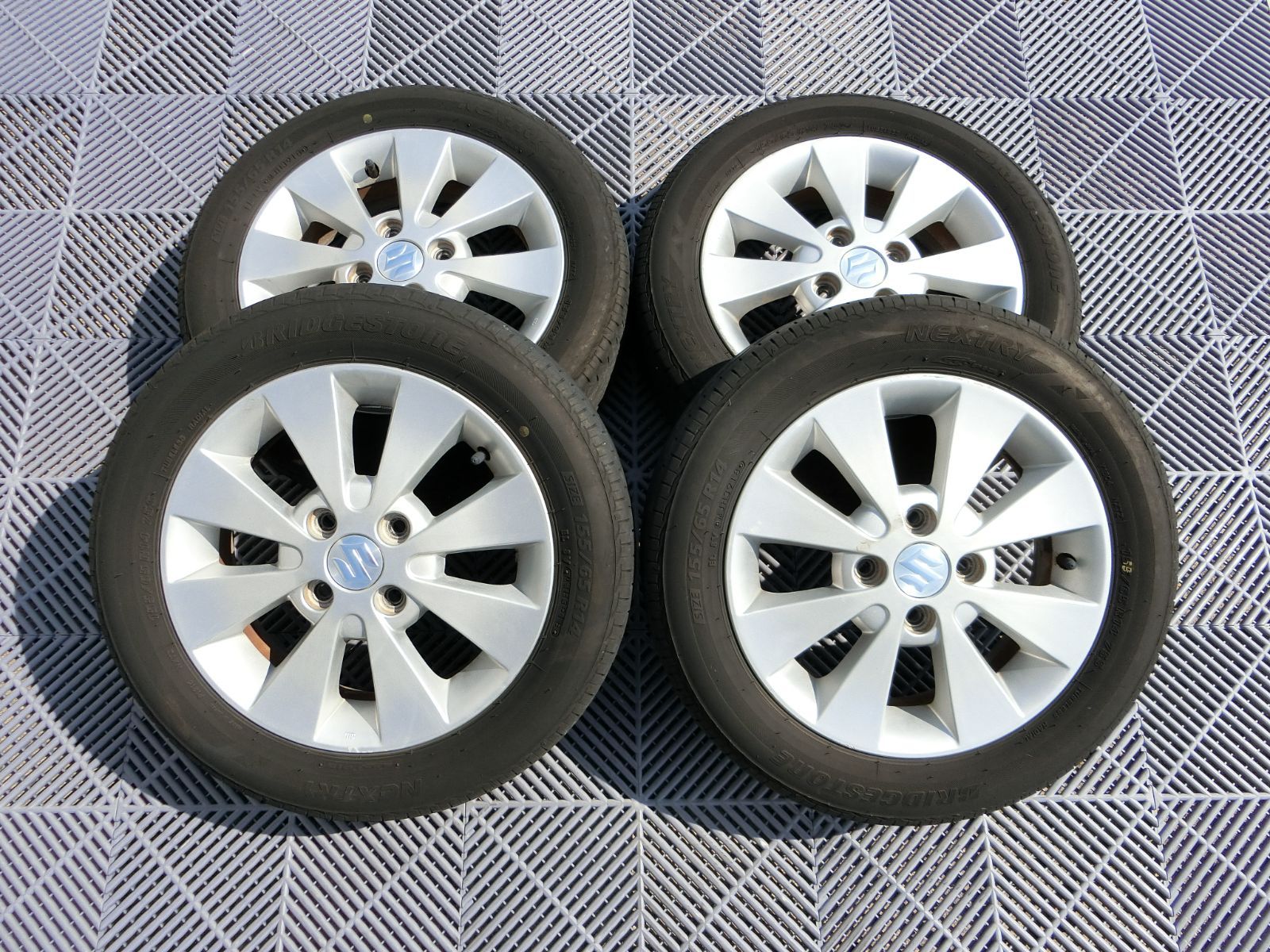 1018] 送料無料 スズキ純正 14インチ アルミホイール 14×4.5J +45