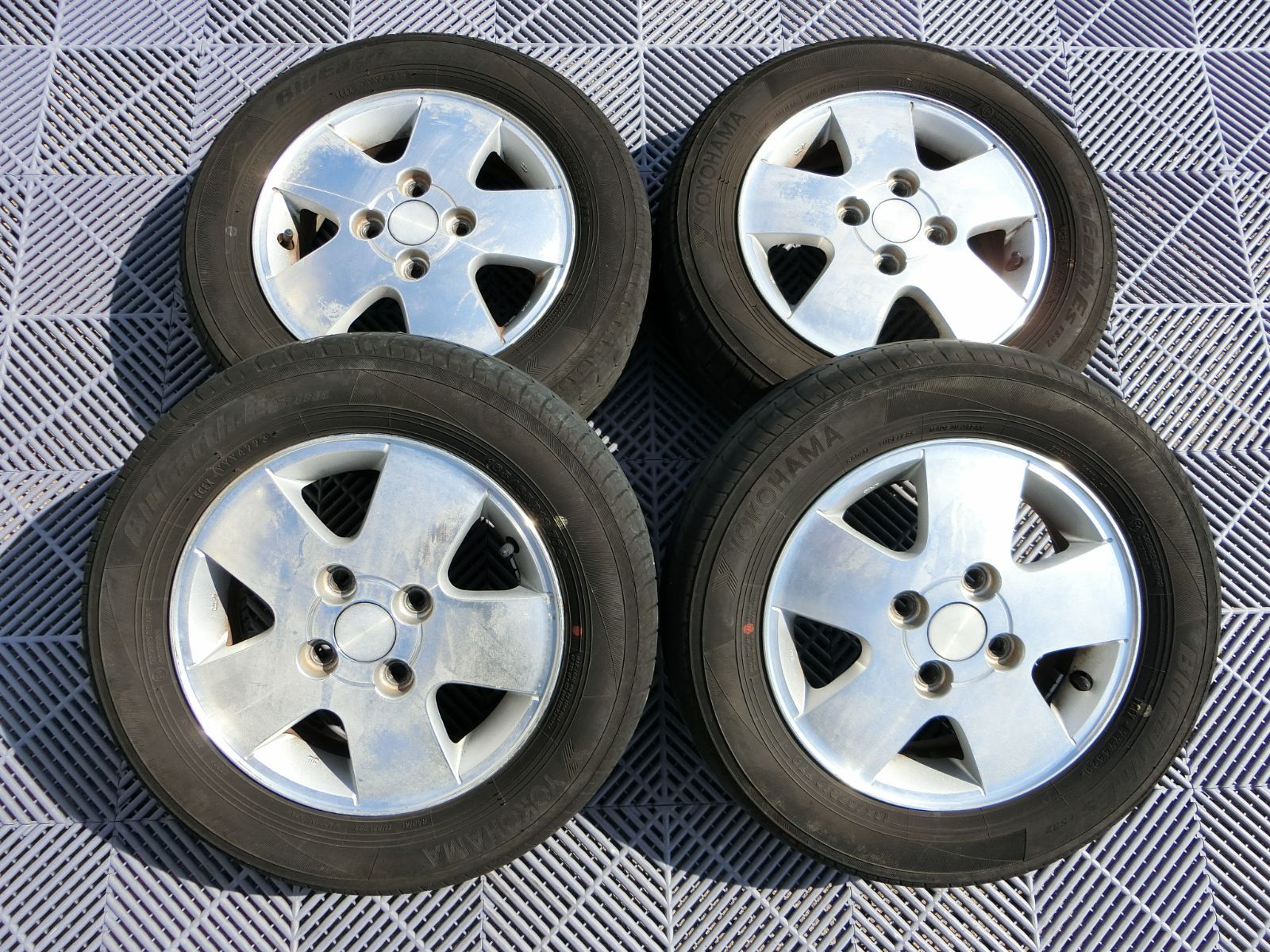 [1020] 送料無料 スズキ純正 13インチ アルミホイール 13×4.5B +50 PCD100 ハブ径 約54mm 4穴 4本セット 165/65R13