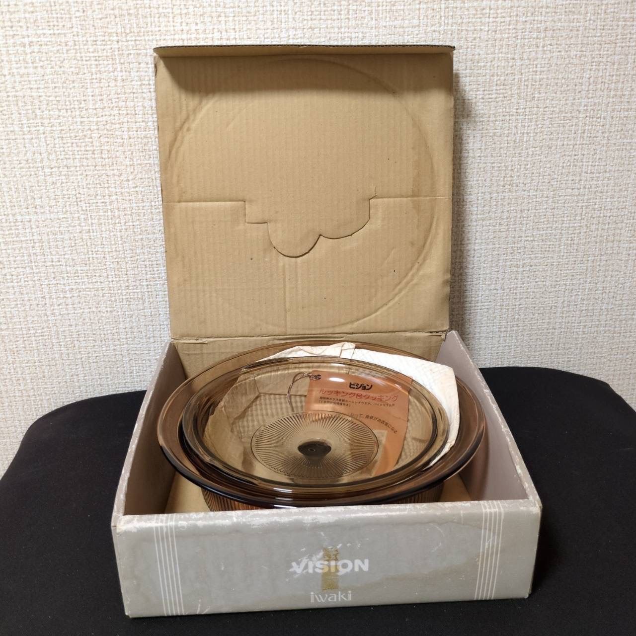未使用】岩城硝子 VISION 超耐熱ガラス 卓上鍋 1.6L ビジョン 箱