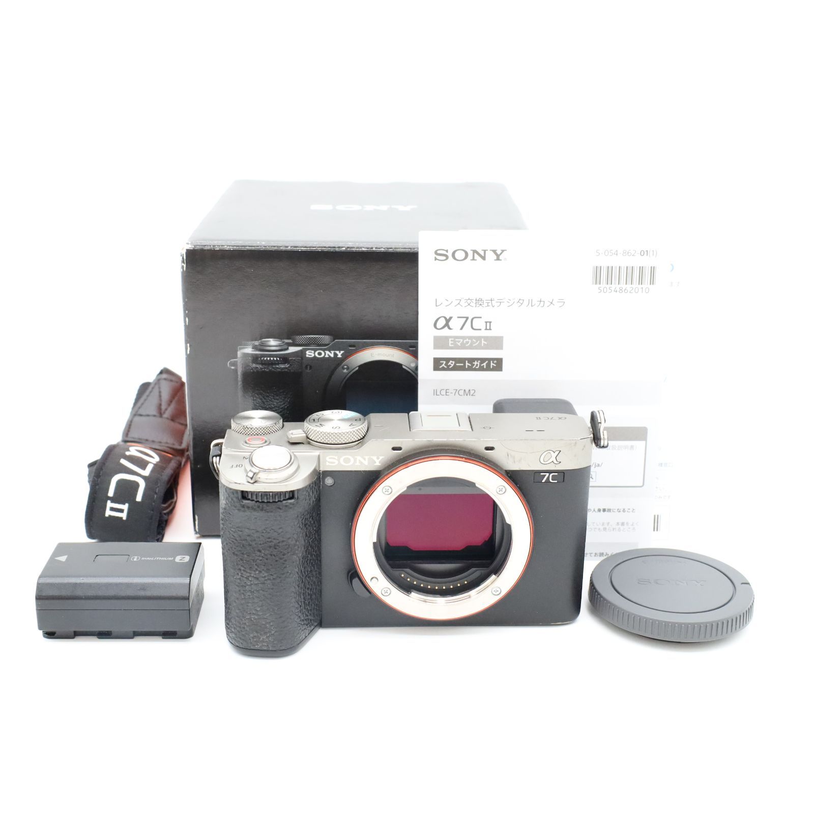 SONY α7C II ミラーレスカメラ 充電器付き　中古美品 □美品□ SONY（ソニー） α7C II シルバー ミラーレス一眼カメラ
