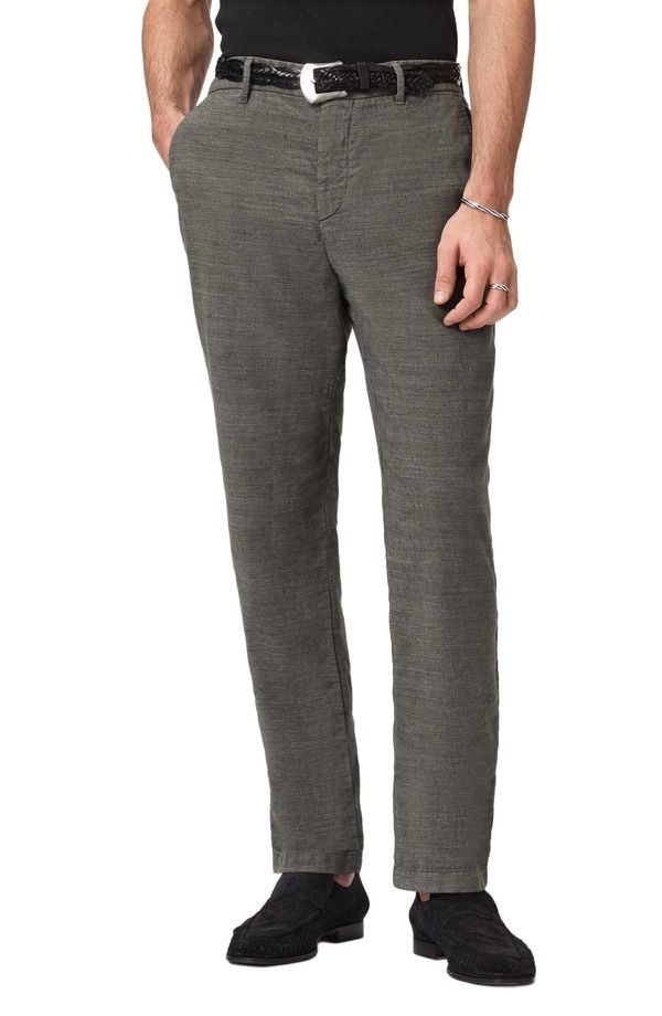 ジョンバルベイトス メンズ ボトムス カジュアルパンツ ストレート John Varvatos Flint Straight Leg Pants Army Green グリーン