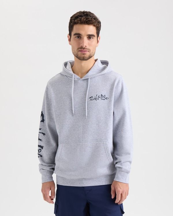ソルトライフ メンズ アウター パーカー・スウェット Salt Life Guide Me Home Hoodie Athletic Heather ヘザー