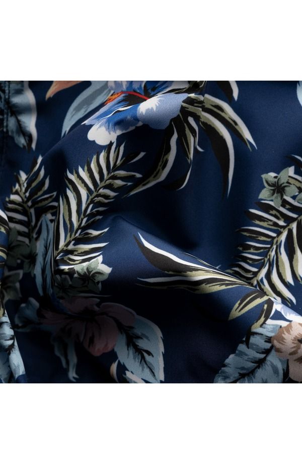エトン メンズ 水着 ハーフパンツ・ショーツ フラワー柄 プリント フラワー Eton Floral Print Swim Trunks Blue ブルー