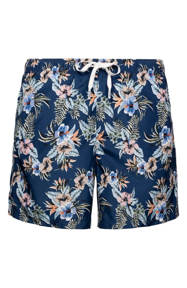 エトン メンズ 水着 ハーフパンツ・ショーツ フラワー柄 プリント フラワー Eton Floral Print Swim Trunks Blue ブルー