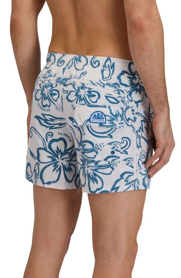 サンデッキ メンズ 水着 ハーフパンツ・ショーツ プリント Sundek Print Swim Trunks Ghost サンデッキ メンズ 水着 ハーフパンツ・ショーツ プリント Sundek Print Swim Trunks Ghost