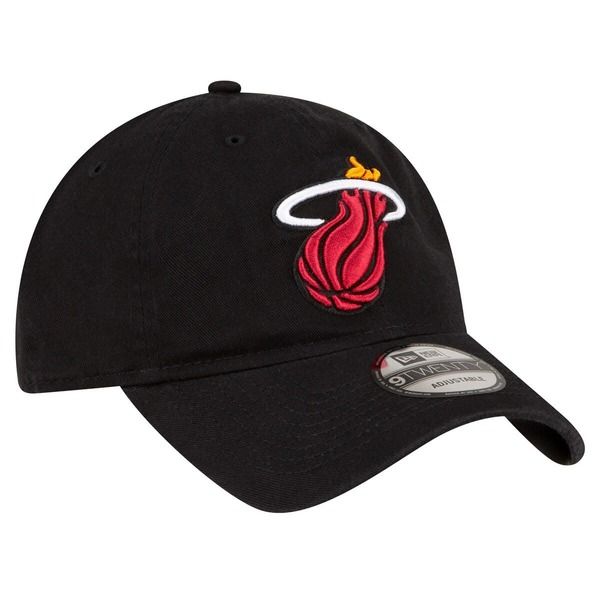ニューエラ メンズ アクセサリー 帽子 Mens New Era Black Miami Heateam 20 9TWENTY Adjustable Hat Black ブラック