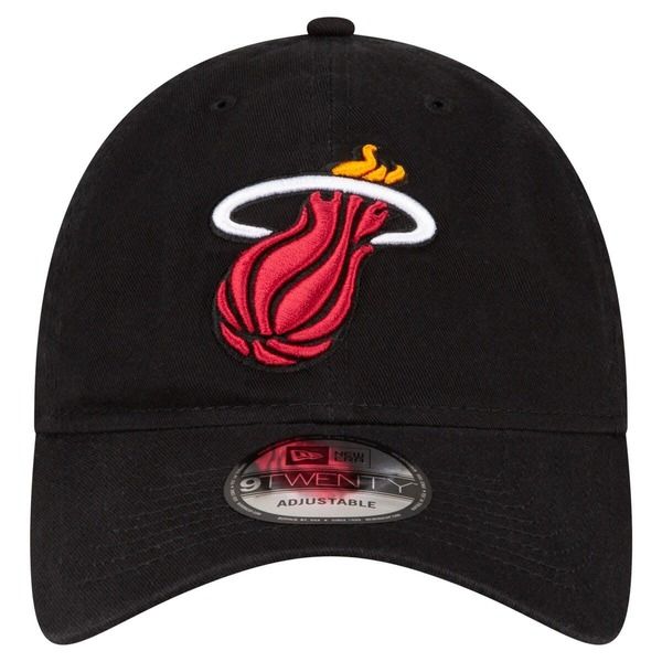 ニューエラ メンズ アクセサリー 帽子 Mens New Era Black Miami Heateam 20 9TWENTY Adjustable Hat Black ブラック