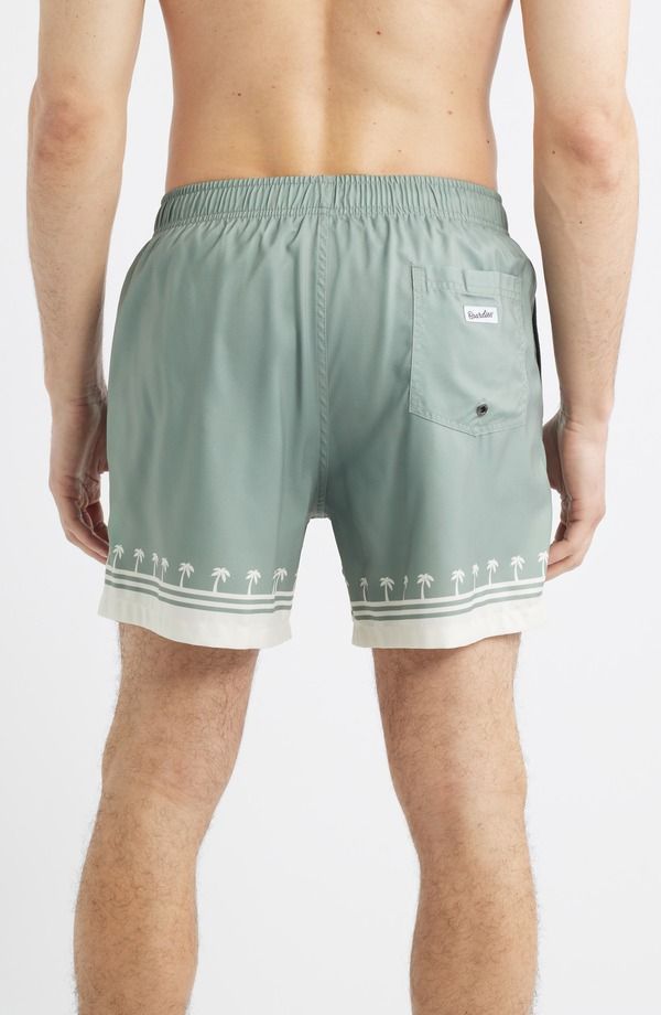 ボーディーズ メンズ 水着 ハーフパンツ・ショーツ プリント Boardies Palm Tree Print Swim Trunks Olive オリーブ