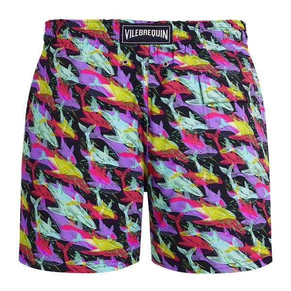 ヴィルブレクイン メンズ 水着 ハーフパンツ・ショーツ ショートパンツ Vilebrequin Men Stretch Short Swim Shorts Whales Offset Navy ネイビ