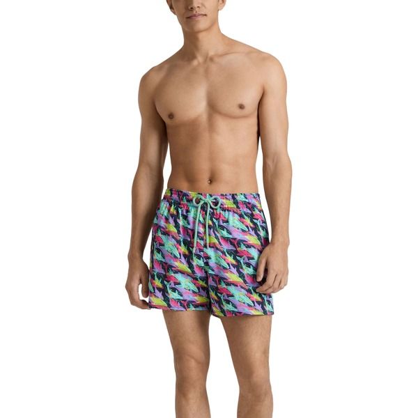 ヴィルブレクイン メンズ 水着 ハーフパンツ・ショーツ ショートパンツ Vilebrequin Men Stretch Short Swim Shorts Whales Offset Navy ネイビ
