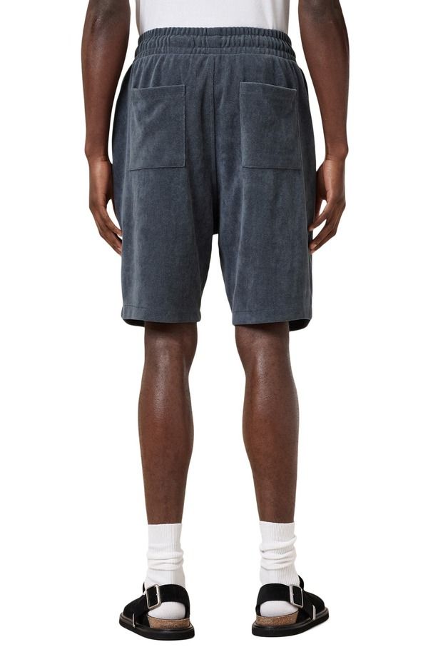 オールセインツ メンズ ボトムス ハーフパンツ・ショーツ ショートパンツ AllSaints Felix Towelling Sweat Shorts Pitched Blue ブルー
