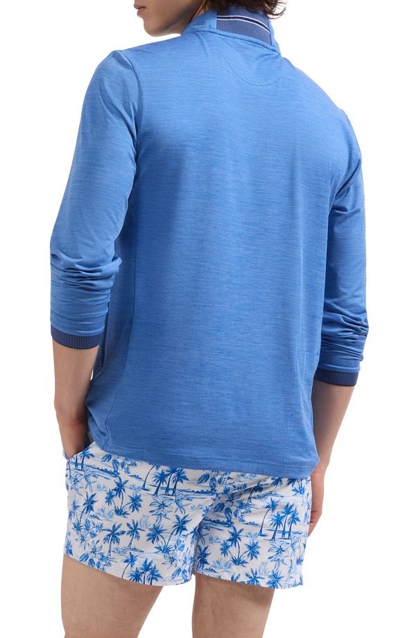 ブガッチ メンズ 水着 ハーフパンツ・ショーツ プリント Bugatchi Kai Tropical Print Swim Trunks Classic Blue ブルー