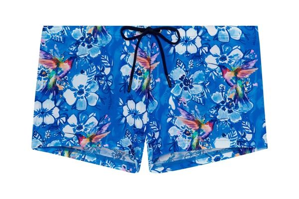 ホム メンズ 水着 ハーフパンツ・ショーツ ショートパンツ HOM Colibriswim Shorts Blue Print ブルー