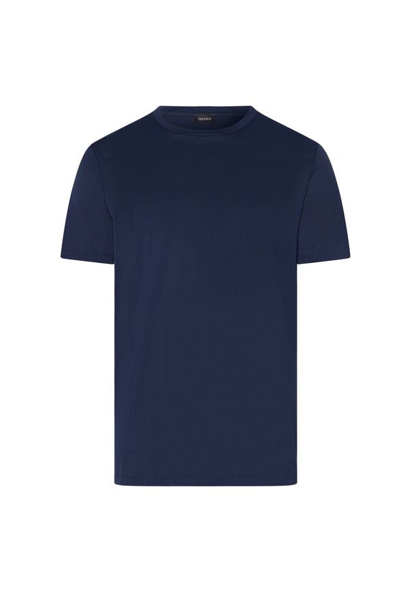 ハンロ メンズ トップス Tシャツ クルーネック コットン Hanro Cotton Sporty Crew Neck Cotton TShirt Deep Navy ネイビー