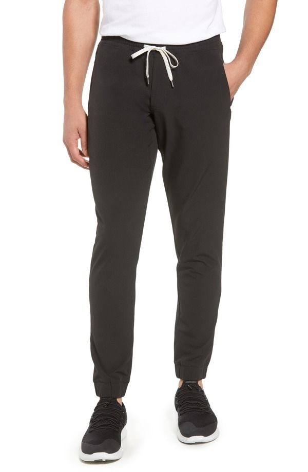 ビュオーリ メンズ ボトムス カジュアルパンツ スリムフィット ジョガーパンツ Vuori Transit Slim Fit Joggers Black ブラック