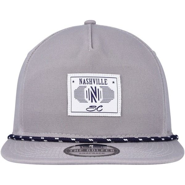 ニューエラ メンズ アクセサリー 帽子 Mens New Era Gray Nashville SC Patch Golfer Adjustable Hat Gray グレー