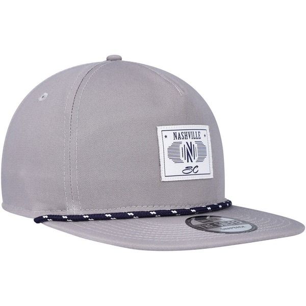 ニューエラ メンズ アクセサリー 帽子 Mens New Era Gray Nashville SC Patch Golfer Adjustable Hat Gray グレー