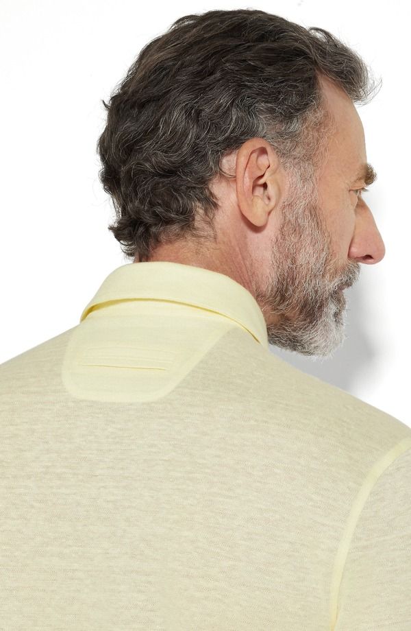 ゼニア メンズ トップス ポロシャツ リネン ZEGNA Linen Polo Light Yellow Solid イエロー ゼニア メンズ トップス ポロシャツ リネン ZEGNA Linen Polo Light Yellow Solid イエロー