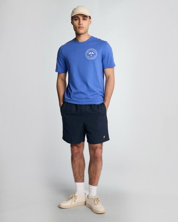 ライルアンドスコット メンズ ボトムス ハーフパンツ・ショーツ ショートパンツ リネン Lyle Scott Linen Deck Shorts Dark Navy ネイビー