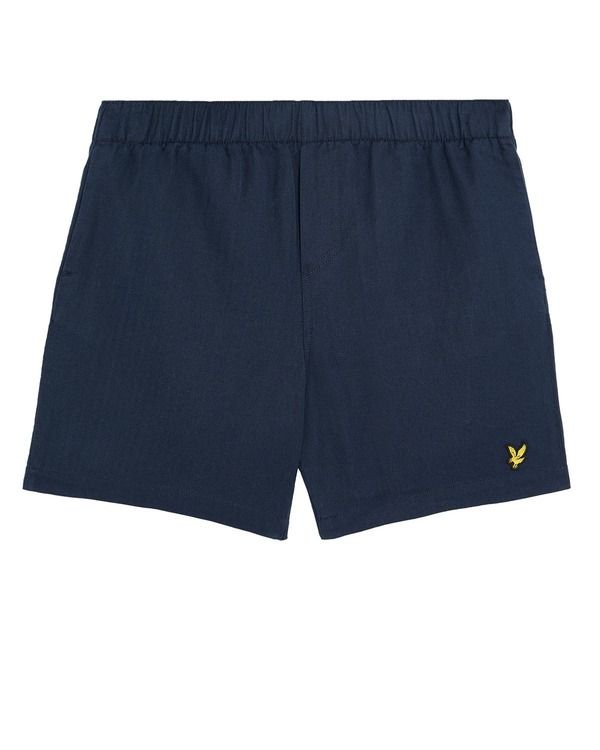 ライルアンドスコット メンズ ボトムス ハーフパンツ・ショーツ ショートパンツ リネン Lyle Scott Linen Deck Shorts Dark Navy ネイビー