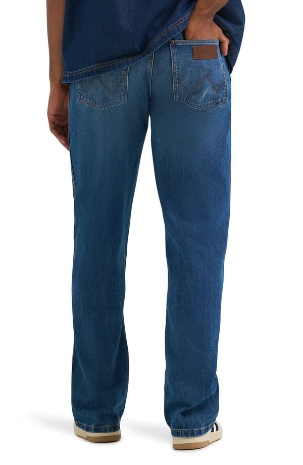 ラングラー メンズ ボトムス デニムパンツ ストレート ジーンズ Wrangler Loose Straight Leg Jeans Retro Blue ブルー
