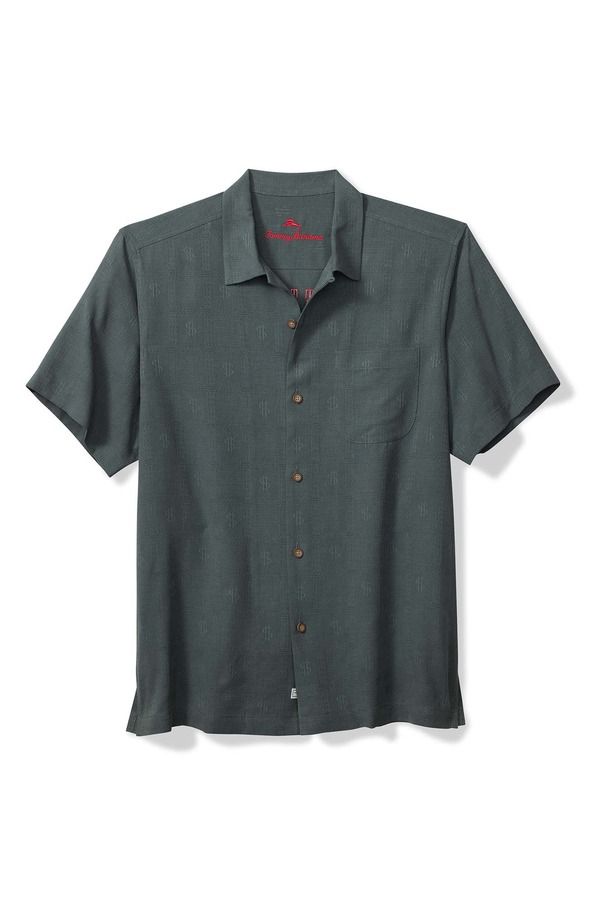 トッミーバハマ メンズ トップス シャツ シルク Tommy Bahama King of the Jungle Silk Camp Shirt Wire Rim