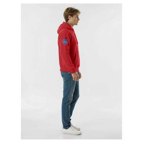 チャンピオン メンズ アウター パーカー・スウェット Mens Champion Red Philadelphia Phillies Reverse Weave Chenille Hoodie Red