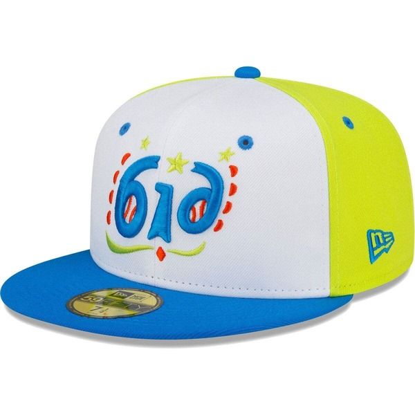 ニューエラ メンズ アクセサリー 帽子 キャップ Mens New Era White West Michigan Whitecaps Copa De La Diversion 59FIFTY Fit
