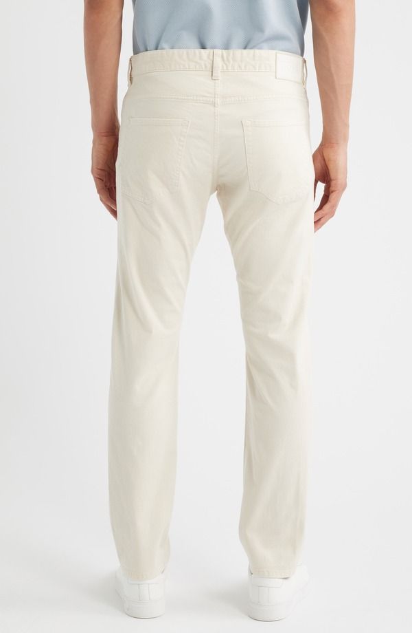 ボス メンズ ボトムス カジュアルパンツ スリムフィット BOSS Delaware Slim Fit Five Pocket Pants Open White ホワイト