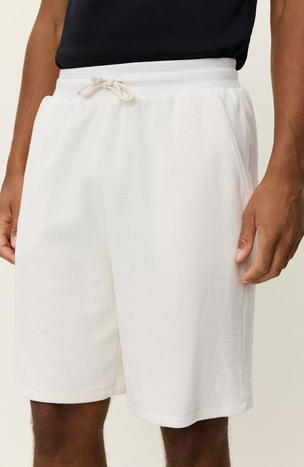 レ ドゥ メンズ ボトムス ハーフパンツ・ショーツ ショートパンツ コットン Les Deux Sully Cotton Towelling Shorts Light Ivory アイボリー