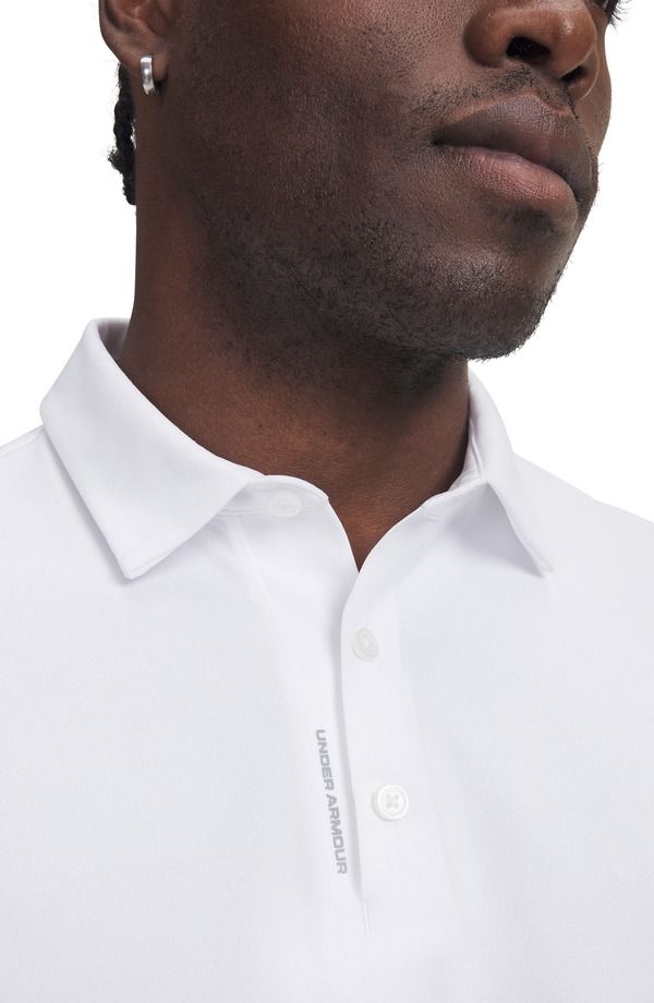 アンダーアーマー メンズ トップス ポロシャツ Under Armour UArmourDry Solid Performance Golf Polo White ホワイト
