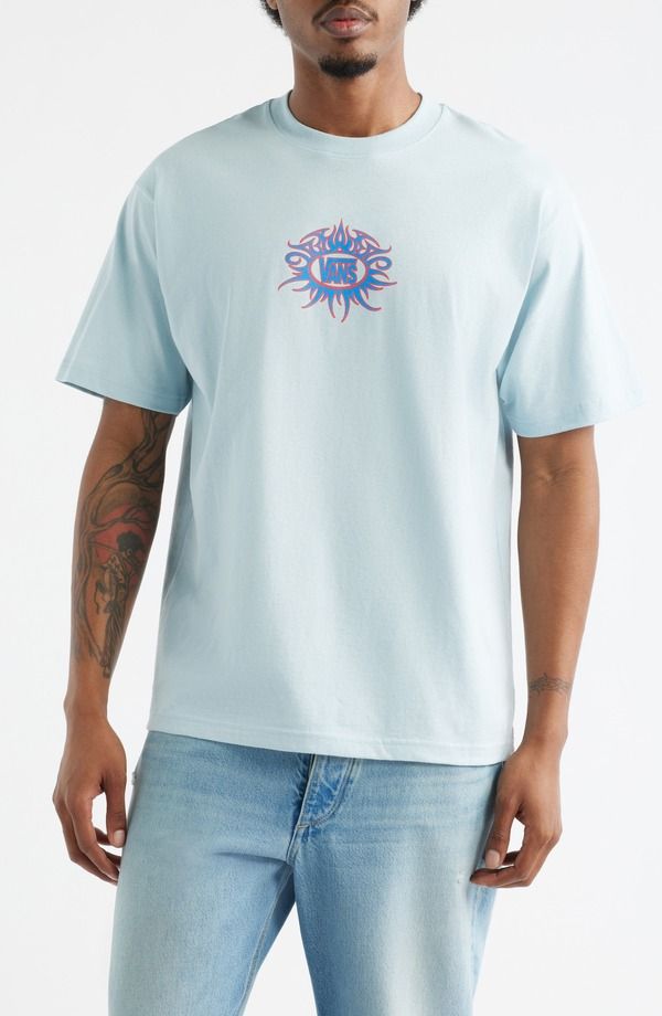バンズ メンズ トップス Tシャツ コットン グラフィック Vans Torchedawn Mist Cotton Graphic TShirt Dawn Mist