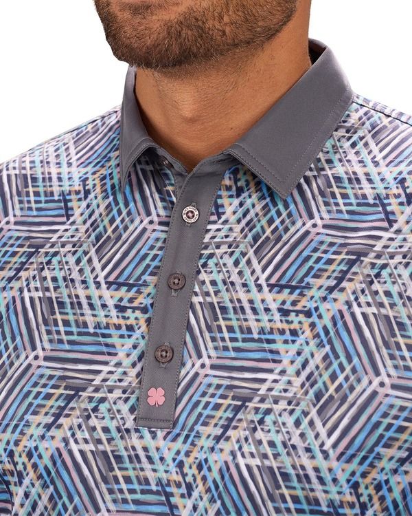 ブラックローバー メンズ トップス ポロシャツ Black Clover Lucky Lines Polo Multi マルチカラー