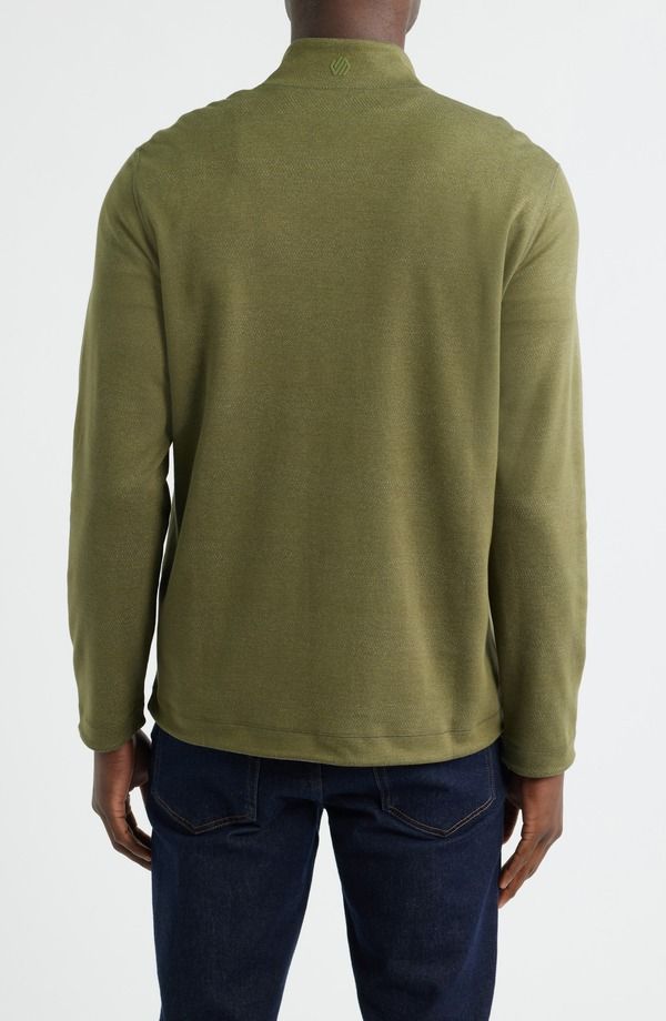 ジョンストンアンドマーフィー メンズ アウター パーカー・スウェット ハーフジップ Johnston Murphy XC4 Reversible Performance Quarter Zip Oli