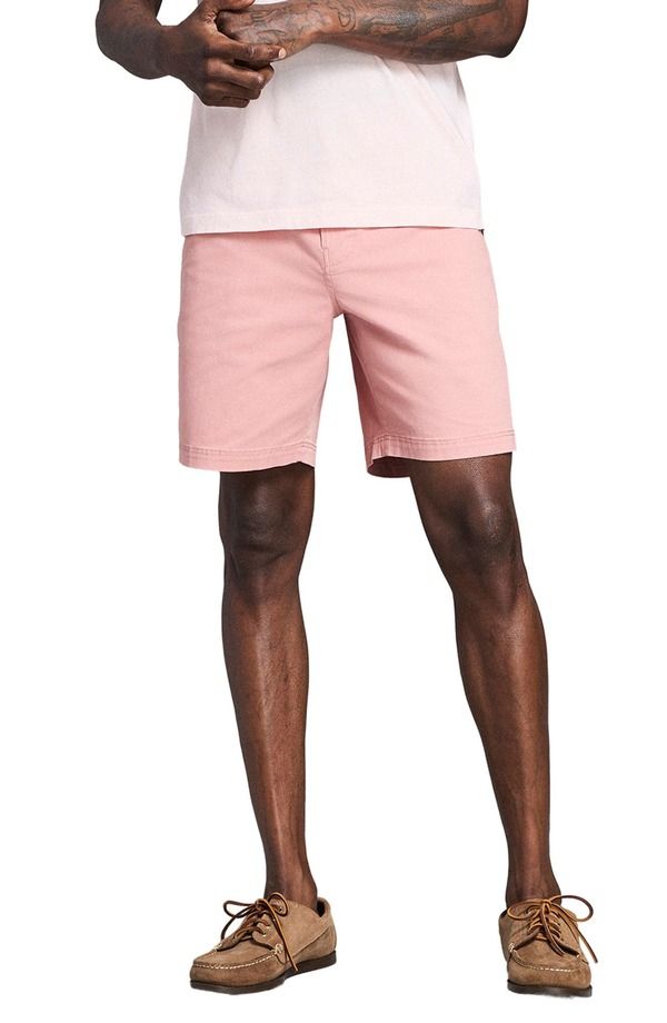 ビリーレイド メンズ ボトムス ハーフパンツ・ショーツ ショートパンツ コットン Billy Reid Stretch Cotton Chino Shortsalmon サーモン